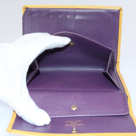 LOUIS VUITTON Vernis Epi Day Planner Cover Wallet 9Set Bronze Gris Auth ki3638 - Picture 14 of 16